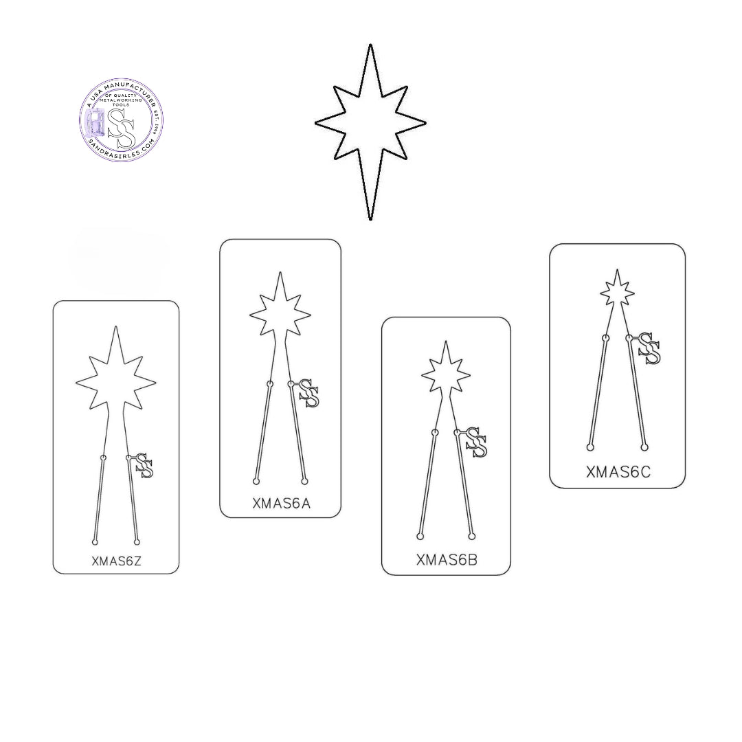 PANCAKE DIE XMAS6 NORTH STAR